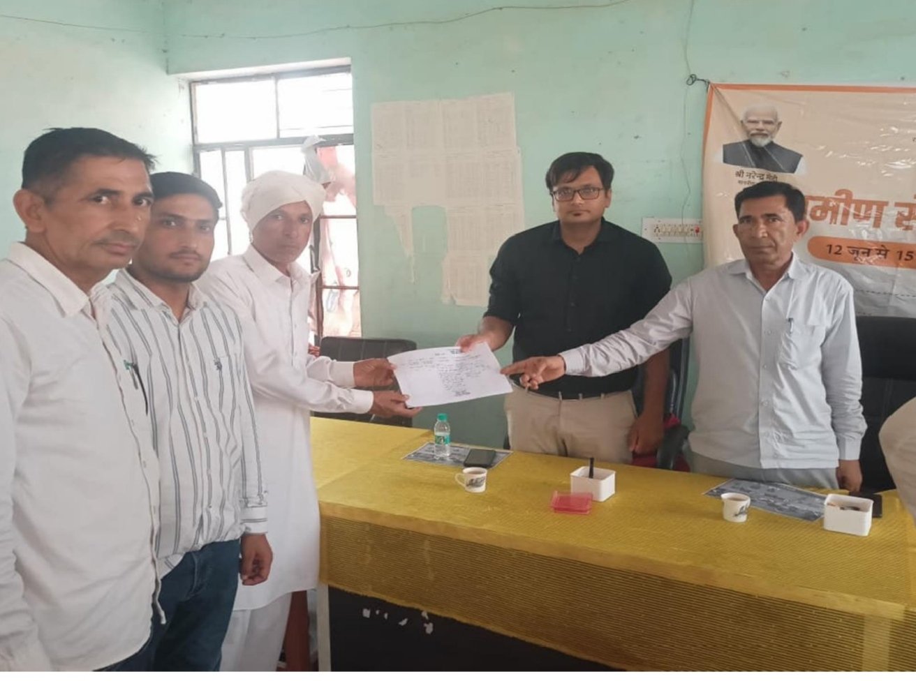 जमाबंदी में नाम सही होने पर जताया राज्य सरकार आभार