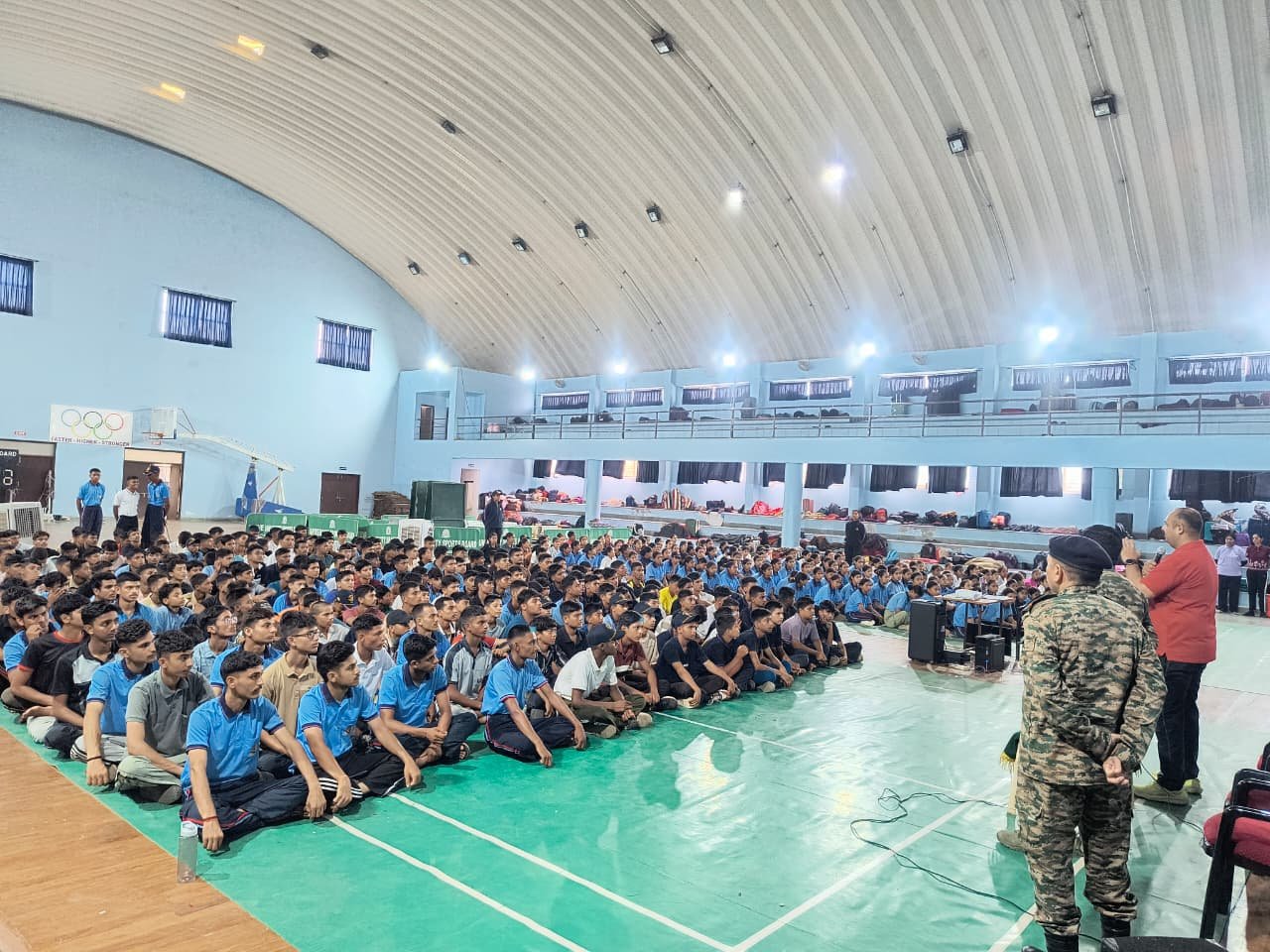 Army Recruitment Board Officials Brief NCC Cadets on Recruitment Process at Training Camp