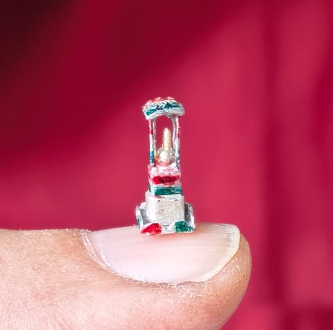 ###World’s Smallest Tricolor Tazia Crafted in Gold and Silver by Dr. Iqbal Sakka