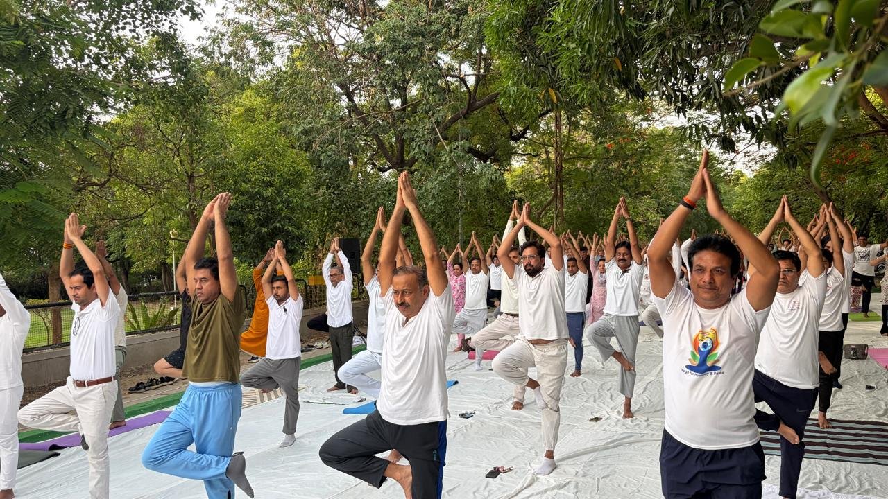 Mass Yoga Session Organized at R.N.T. Medical College