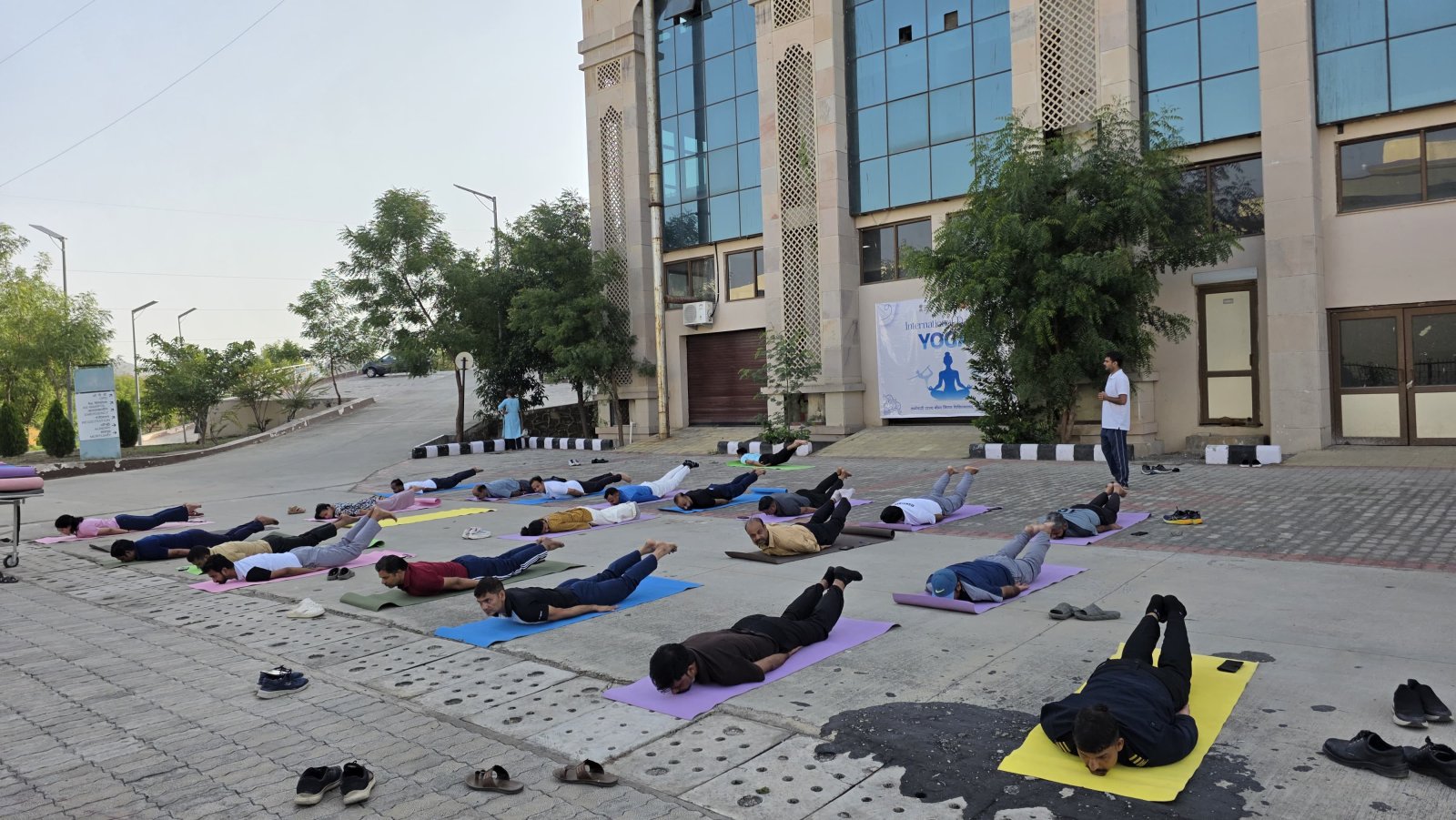 Yoga Session Organized at ESIC Hospital on International Yoga Day
