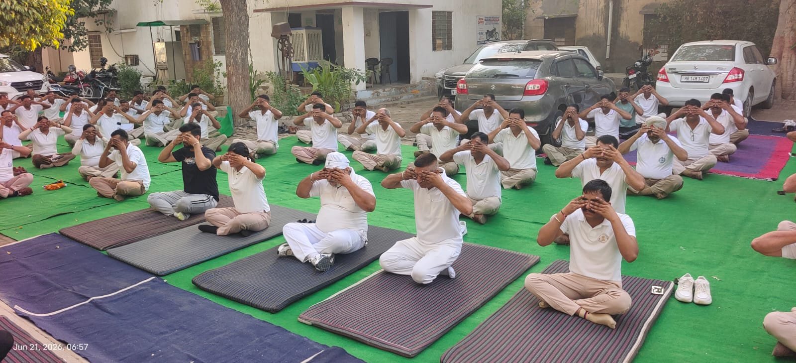 गृह रक्षा प्रशिक्षण केन्द्र में अंतर्राष्ट्रीय योग दिवस आयोजित