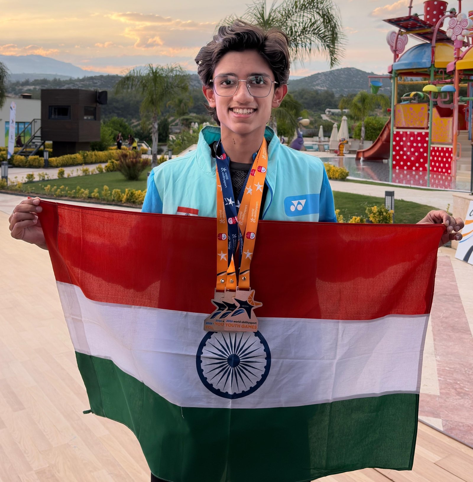 DPS Student Aryan Wins Three International Medals at World Ability Sport Youth Para Games, Brings Glory to India