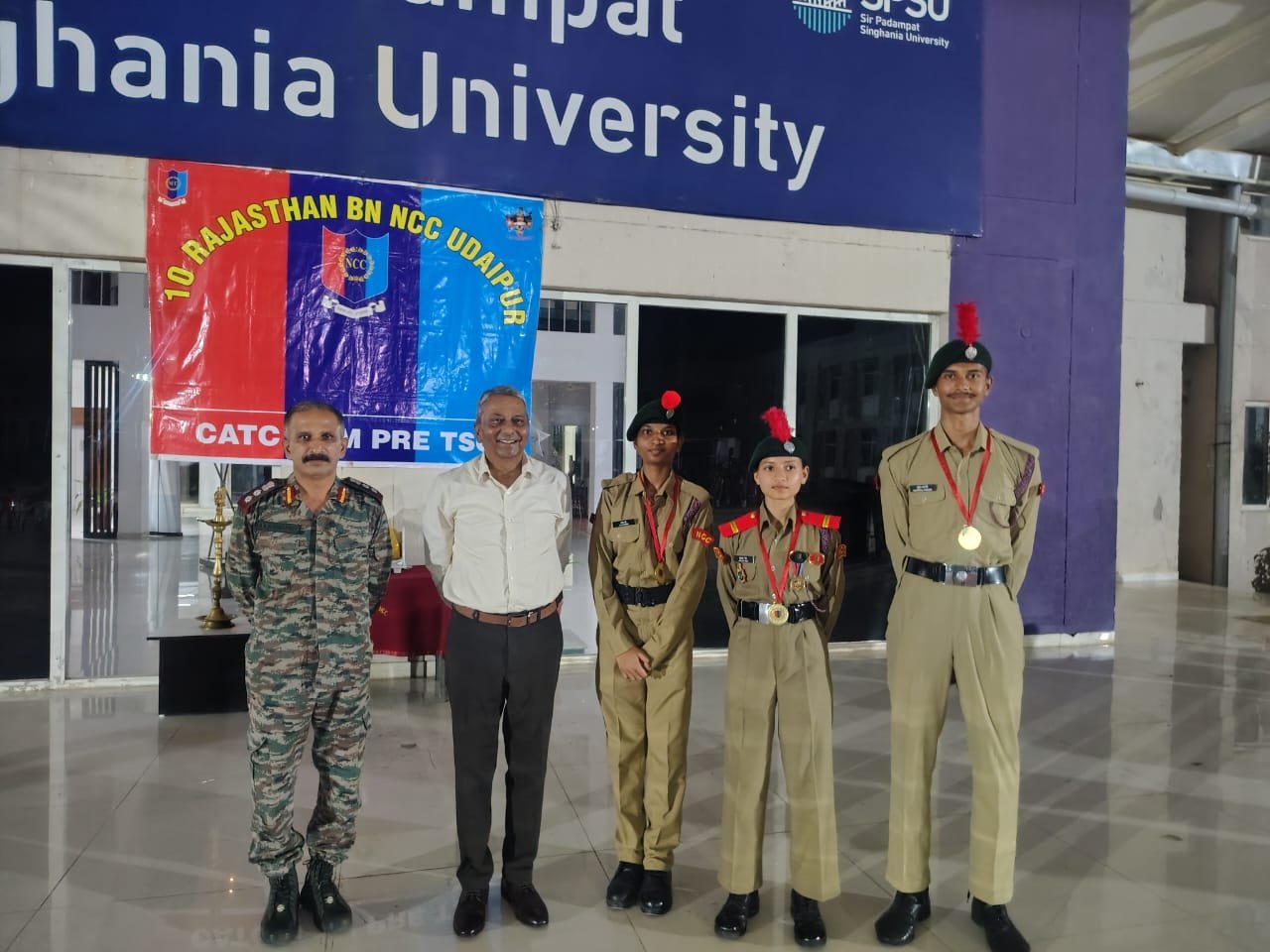 NCC CATC–VI / Group TSC Selection Camp Concludes at SPSU Udaipur