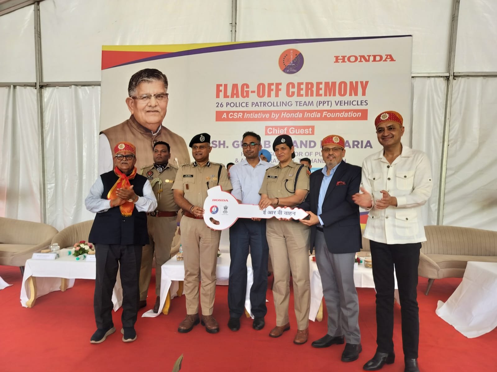 होंडा इंडिया फाउंडेशन ने उदयपुर पुलिस के लिए 26 आपातकालीन प्रतिक्रिया वाहन तैनात किए