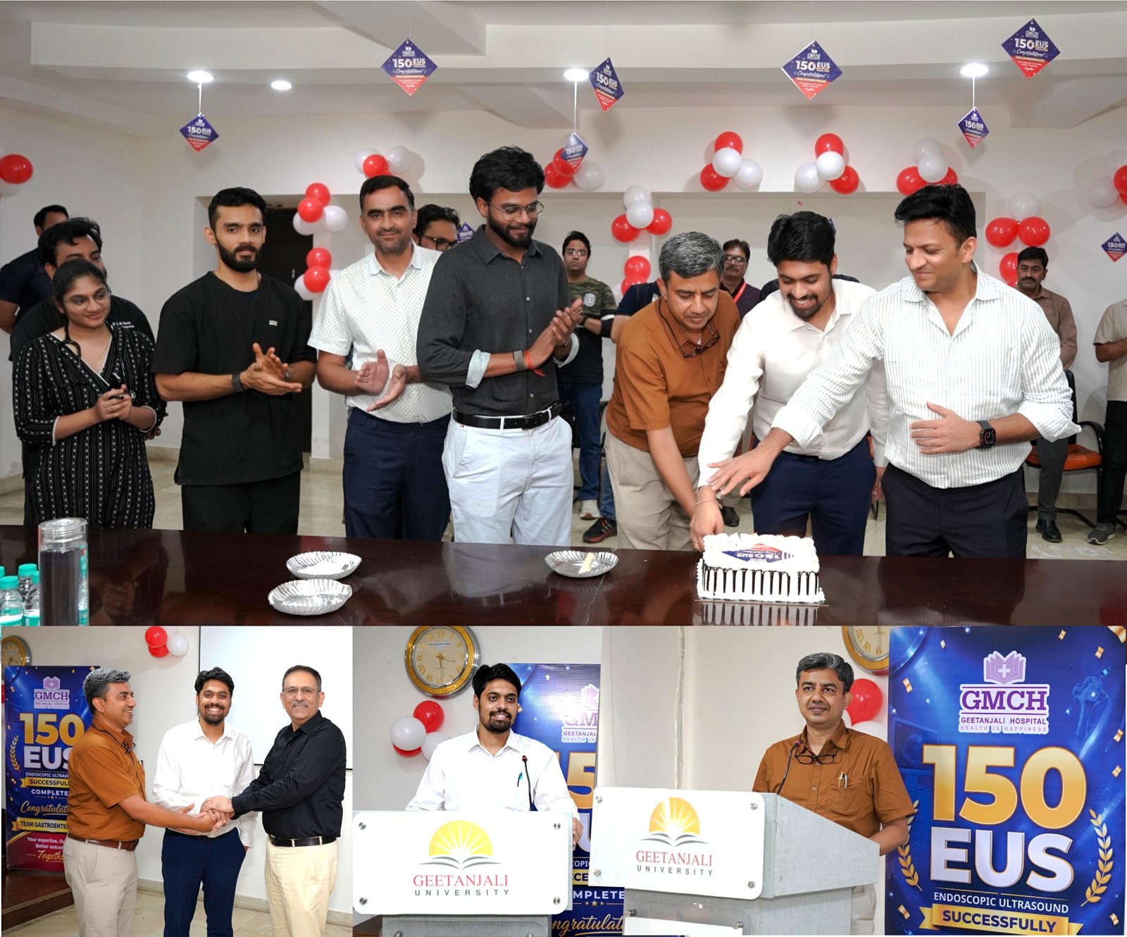 गीतांजलि मेडिकल कॉलेज एवं हॉस्पिटल में एंडोस्कोपिक अल्ट्रासाउंड (EUS) की 150 सफल प्रक्रियाएं पूर्ण