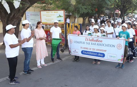 ###Udaipur Tax Bar Association Launches Platinum Jubilee Celebrations with Grand Walkathon