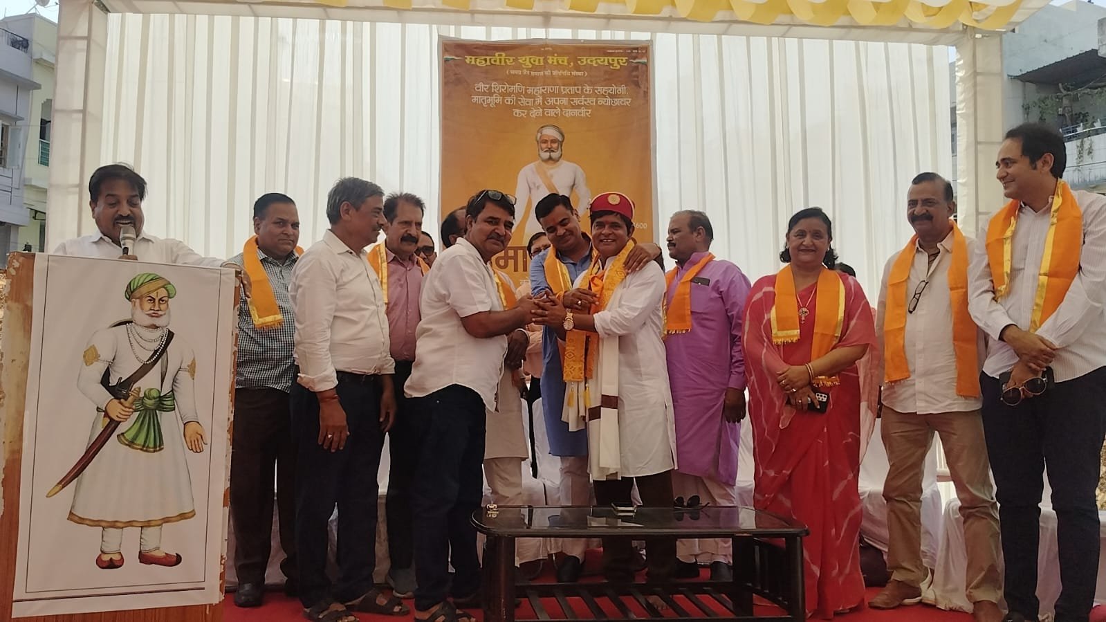 भामाशाह जयंती पर राष्ट्रीय कवि राव अजातशत्रु सम्मानित, ओजस्वी कविता से गूंजा समारोह