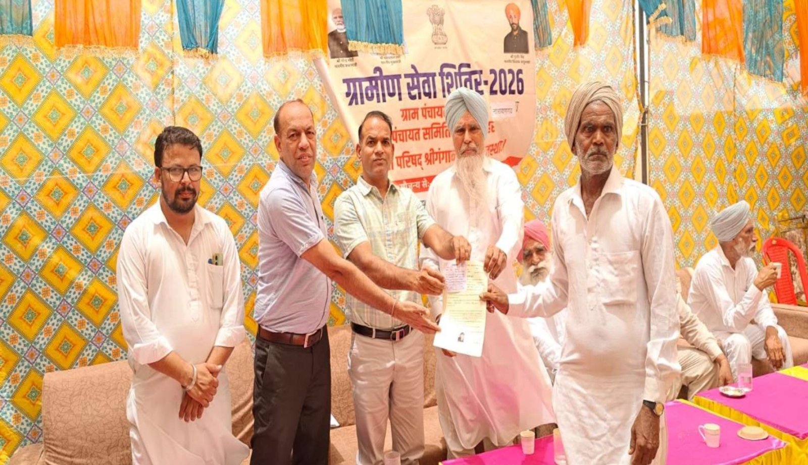 नारायणगढ़ के सेवा शिविर में ग्रामीणों को मिला योजनाओं का लाभ