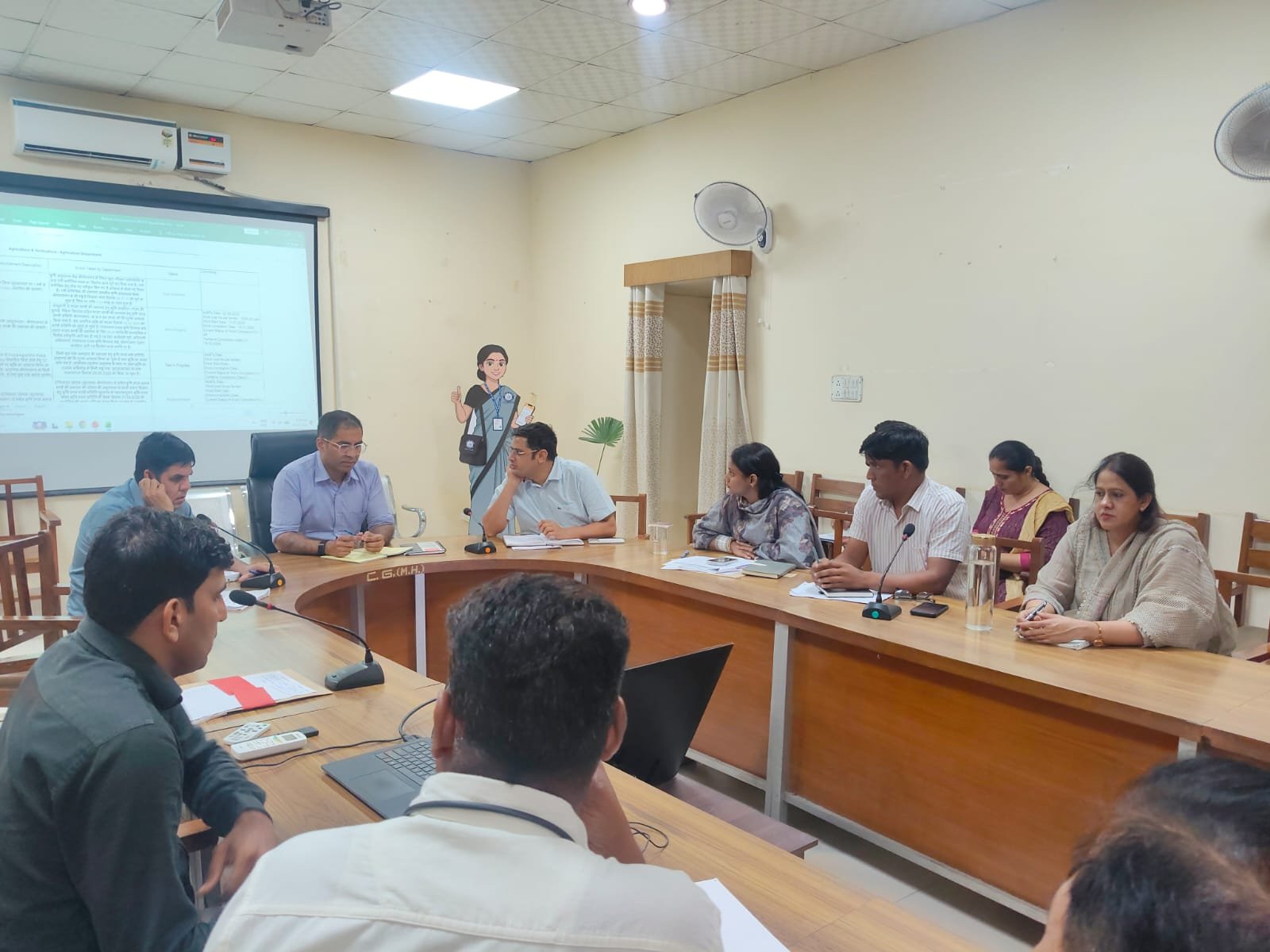 साप्ताहिक समीक्षा बैठक आयोजित