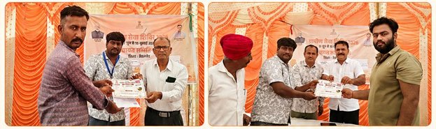 खुहडी शिविर में 9 पशुपालको को मिली 1 लाख 62 हजार रूप्ए की मंगला पशु बीमा योजना की क्लेम राशि, परिवारो को मिला आर्थिक संबंल