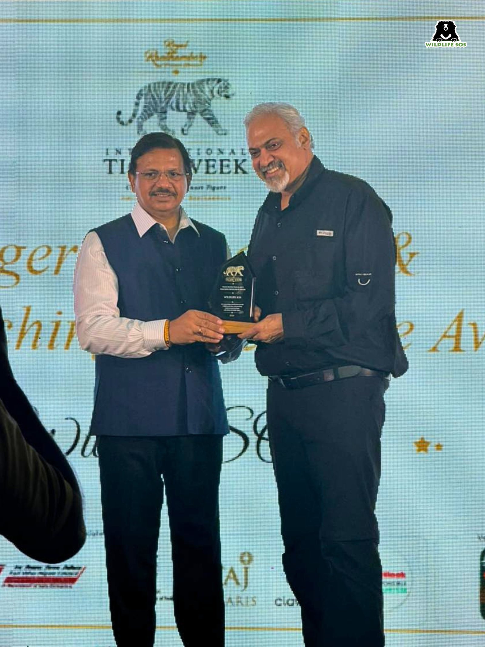 इंटरनेशनल टाइगर वीक 2026 में वाइल्डलाइफ एसओएस को प्रतिष्ठित ‘टाइगर प्रोटेक्शन एंड एंटी-पोचिंग एक्सीलेंस अवॉर्ड’ से सम्मानित किया गया