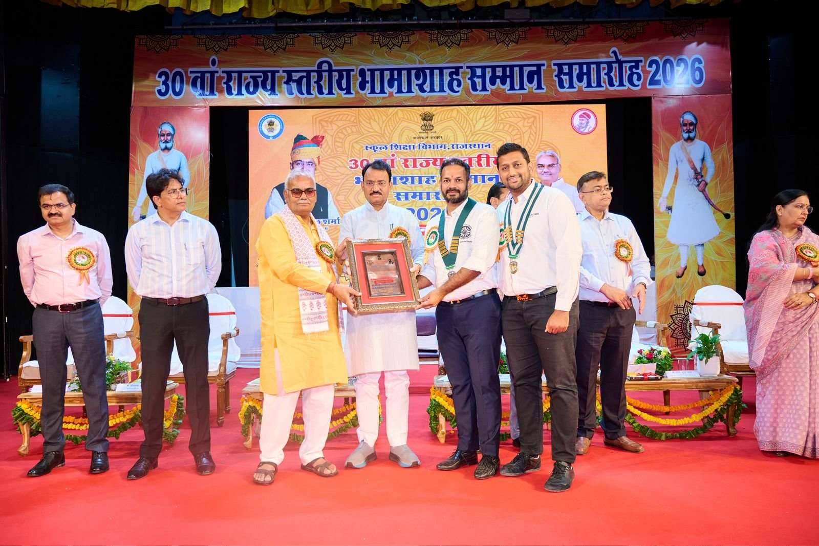 URT-253 Honoured with ‘Shiksha Bhushan Award’ for Constructing Six Classrooms Worth ₹40 Lakh in Debari