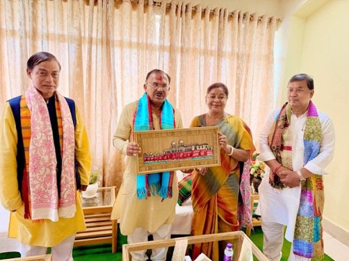 राजस्थान विधानसभाध्यक्ष वासुदेव देवनानी ने त्रिपुरा विधानसभा स्पीकर एवं वरिष्ठ जनप्रतिनिधियों से की शिष्टाचार भेंट