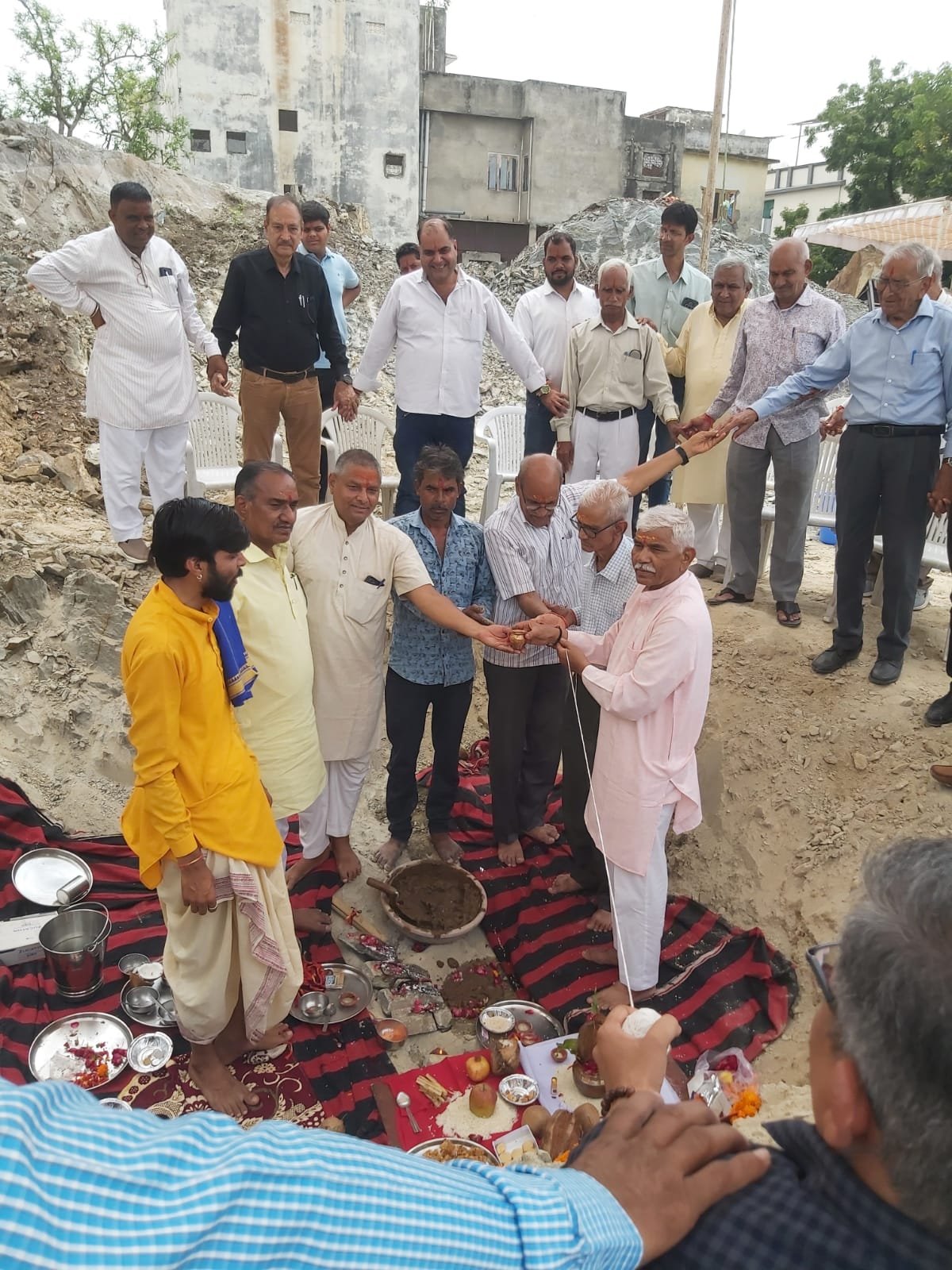 अरुणा भाटिया जनजाति कन्या छात्रावास भवन निर्माण का भूमि पूजन कार्यक्रम सम्पन्न