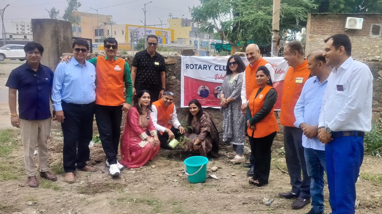 Rotary Club Udai Plants 51 Saplings at Sanjeevani Nursing College, Announces Next Drive to Plant 101 Trees