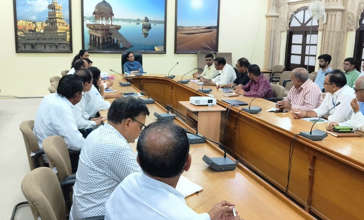 जिला कलक्टर ने ली जिला स्तरीय अधिकारियों की बैठक