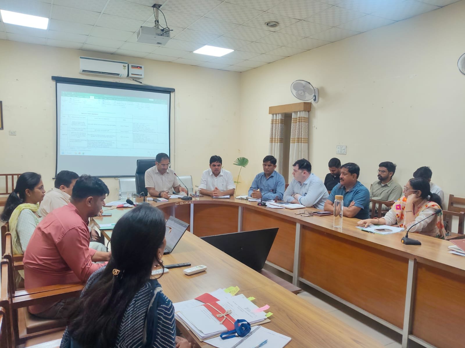 साप्ताहिक समीक्षा बैठक आयोजित