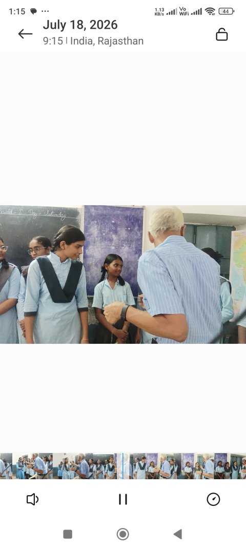 जल संरक्षण की अग्रदूत बनीं छात्राएँ, राजकीय बालिका विद्यालय आयड़ में बनाए गए "जल मॉनिटर"