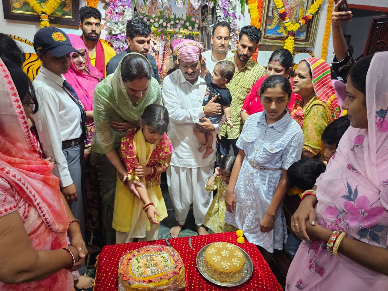 भाड़िया नवमी पर हर्षोल्लास से मनाया कालकामाता मंदिर का पाटोत्सव