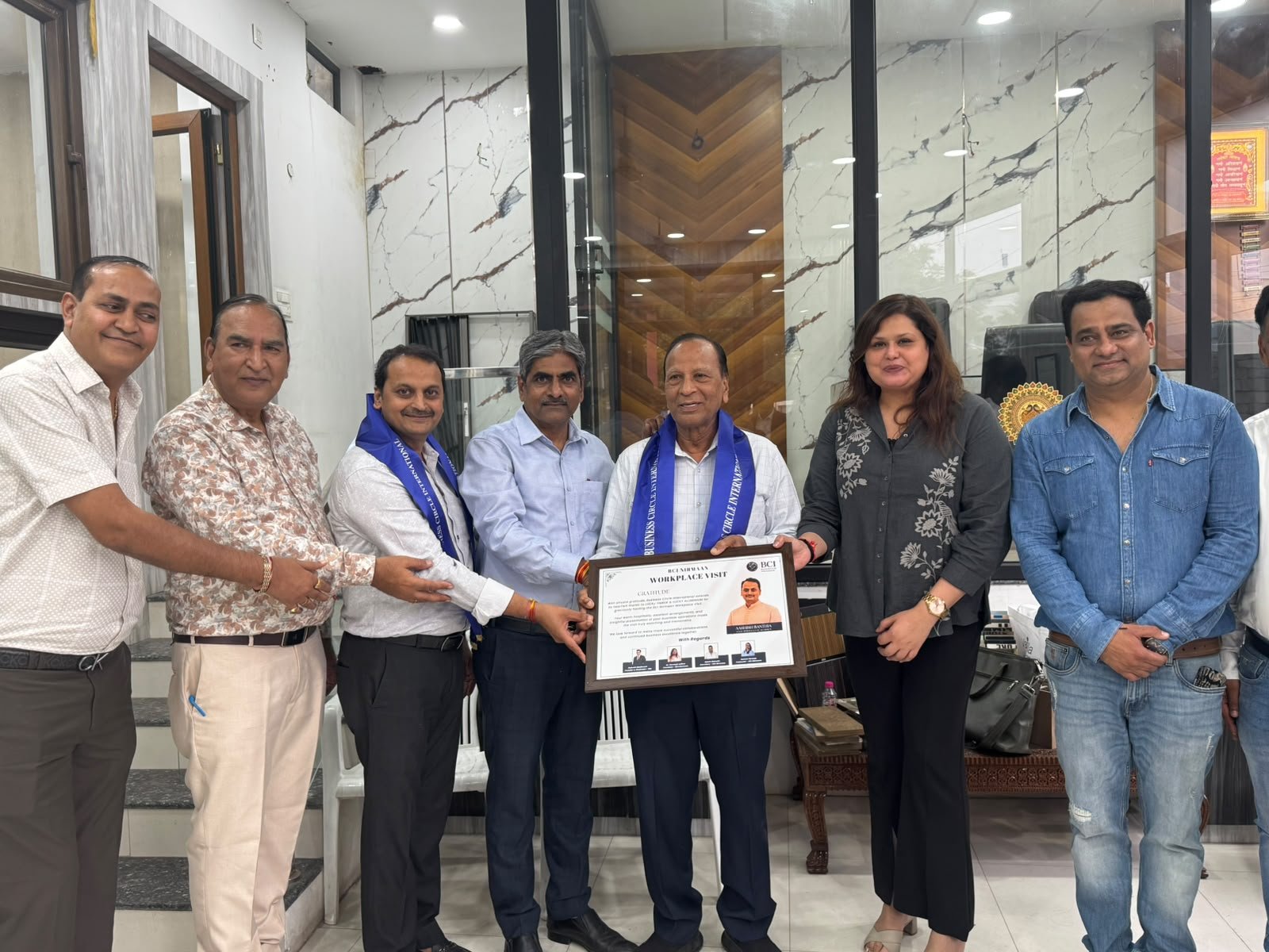 बीसीआई निर्माण की वर्कप्लेस विजिट में सदस्यों ने इंटीरियर और बिल्डिंग मैटेरियल बिजनेस को करीब से जाना
