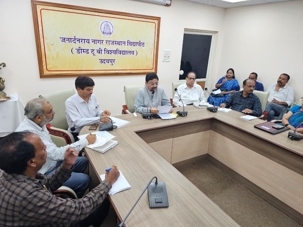 Rajasthan Vidyapeeth Holds Research Board and Academic Council Meetings