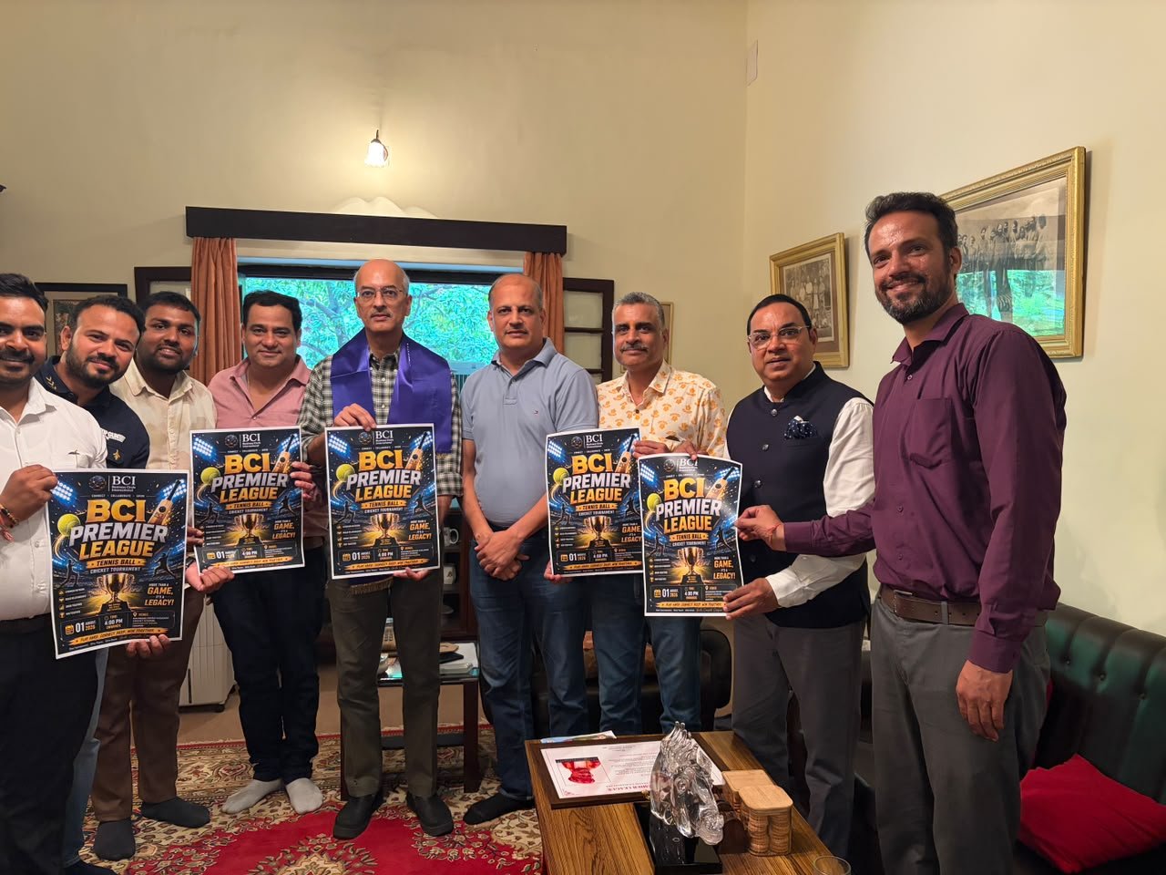 Maharana Vishvaraj Singh Mewar Unveils Poster for BCI Premier League Tennis Ball Cricket Tournament
