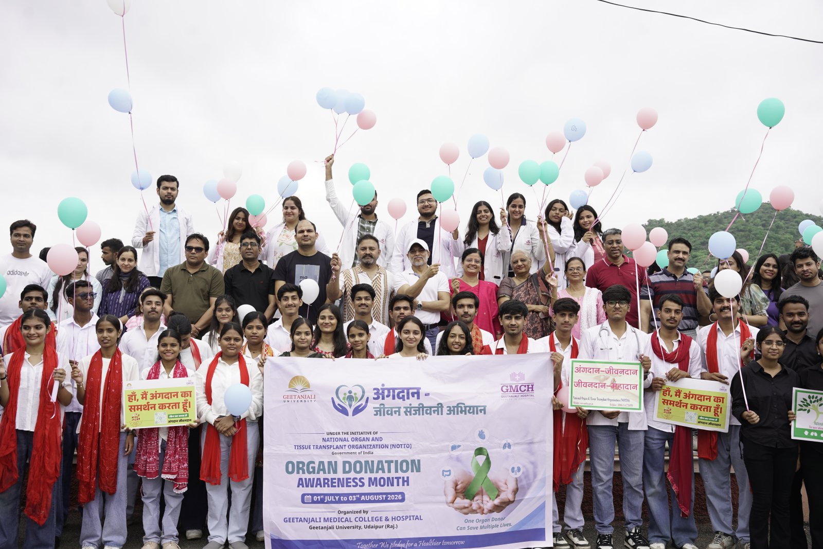 ###Geetanjali Medical University holds organ donation awareness drive at Fateh Sagar
