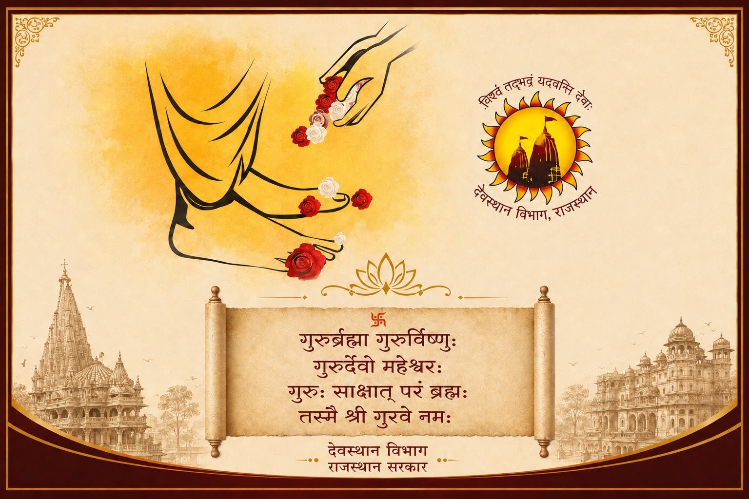 देवस्थान विभाग का ‘‘गुरू वंदन कार्यक्रम’’