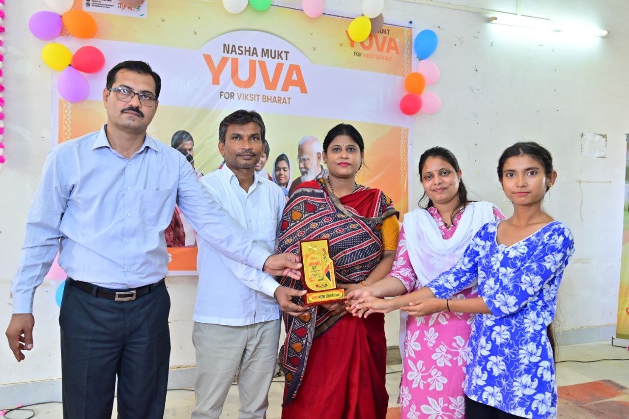 नशा मुक्त युवा फॉर विकसित भारत अभियान के तहत  आयोजित हुई विविध प्रतियोगिताएं