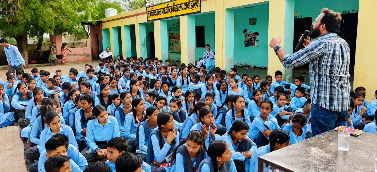 अबोहरिया सीनियर सैकेंडरी स्कूल में गूंजा नशा मुक्त श्रीगंगानगर का संकल्प