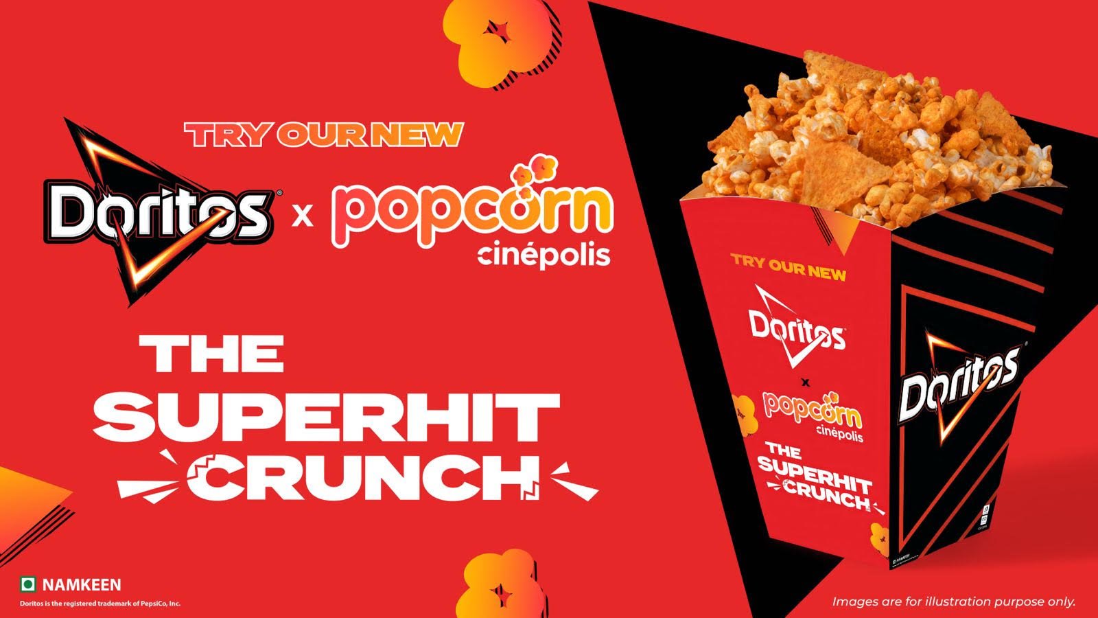 Doritos and Cinépolis India bring 'The Superhit Crunch' to cinemagoers across India with Doritos x Cinepolis Popcorn