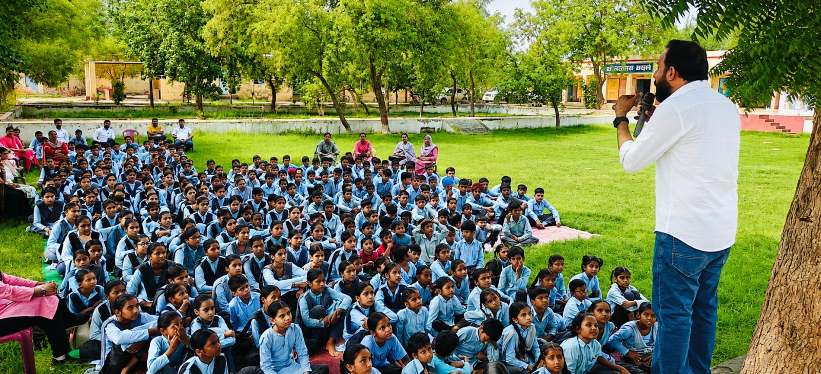Drug De-addiction Awareness Program Held at Senior Secondary School, Hakamabad