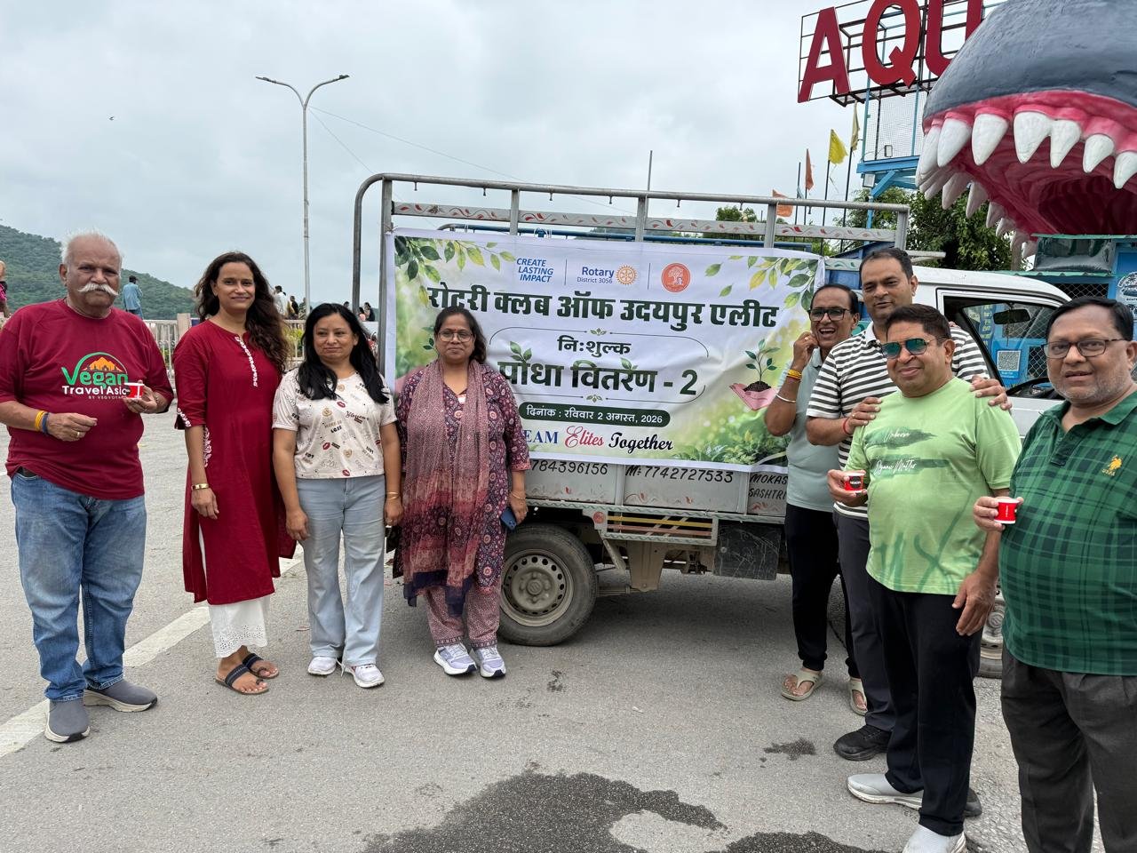 हरियाली की अलख जगा रहा रोटरी एलीट, दूसरे चरण में 500 पौधे बांटकर दिया पर्यावरण संरक्षण का संदेश
