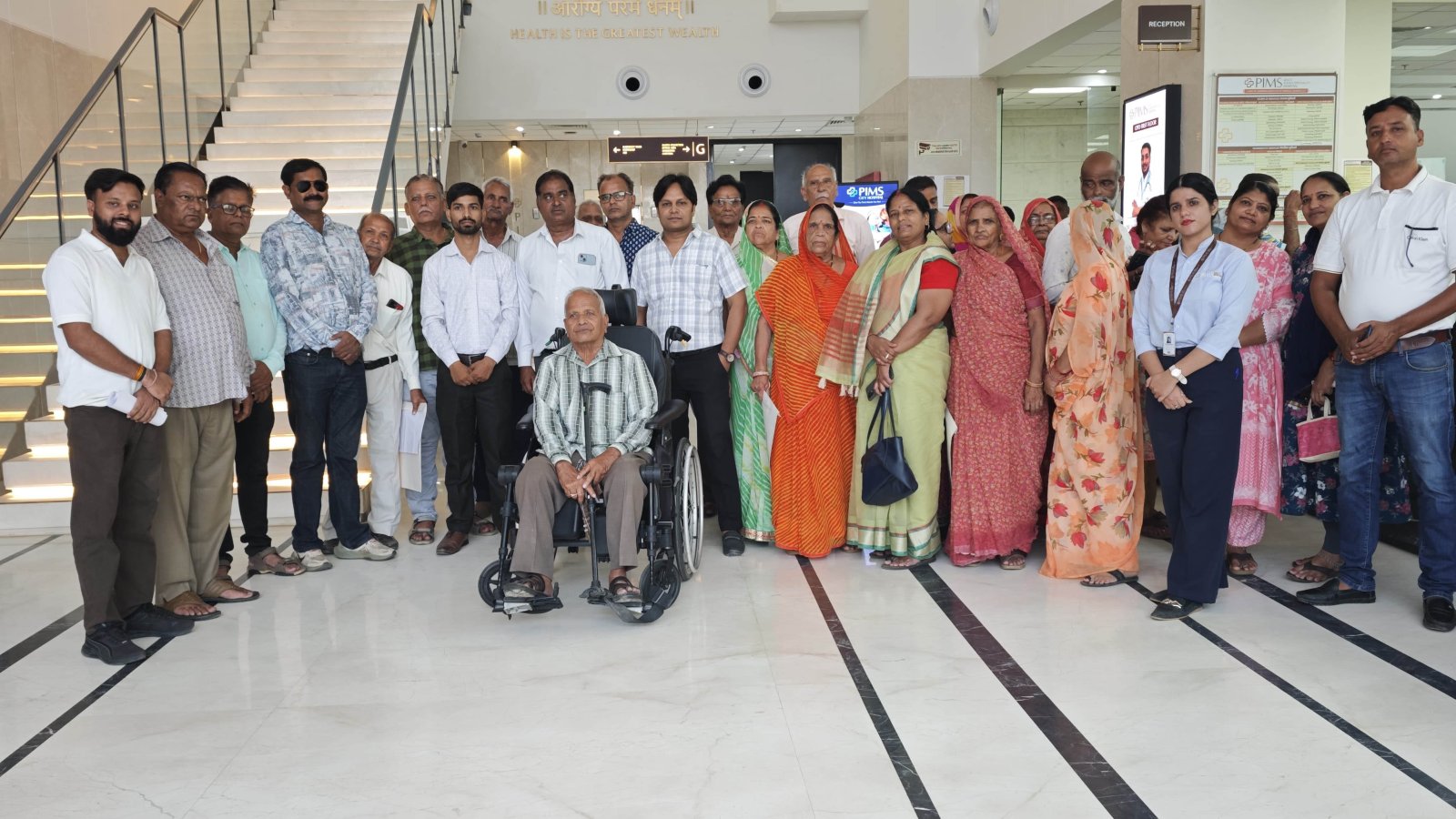 पिम्स सिटी हॉस्पिटल व पूर्बिया कलाल समाज के संयुक्त तत्त्वावधान में विशाल निःशुल्क स्वास्थ्य शिविर संपन्न