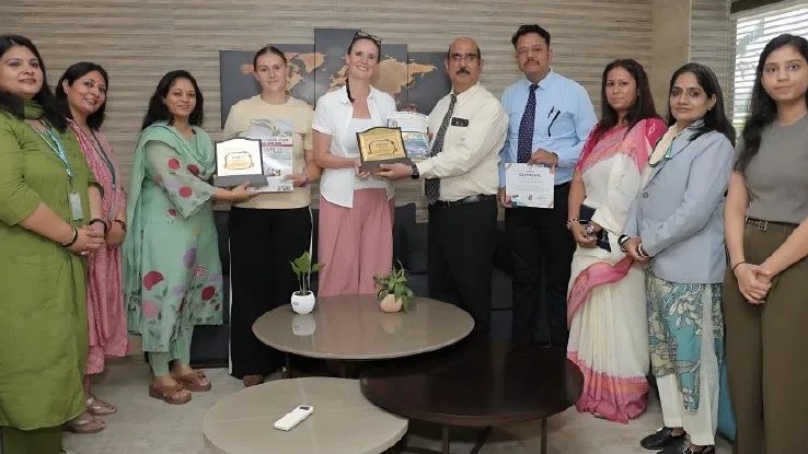 डीपीएस उदयपुर के नौनिहालों ने ब्रिटेन के शिक्षा विशेषज्ञों से किया वार्तालाप