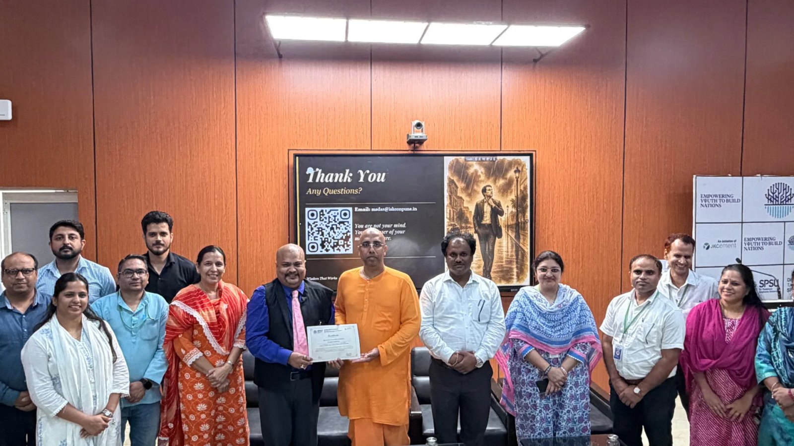 SPSU organised Expert Lecture on Indian Knowledge System: Finding Purpose Beyond Success