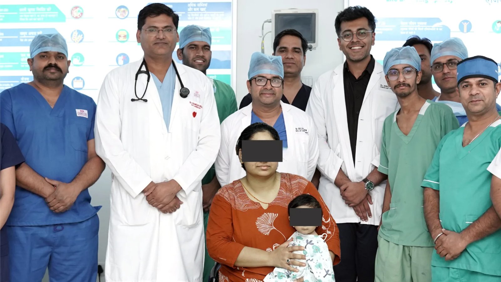 गीतांजलि ने रचा इतिहास, 8 माह के शिशु का बिना ओपन हार्ट सर्जरी दुर्लभ हृदय दोष ठीक