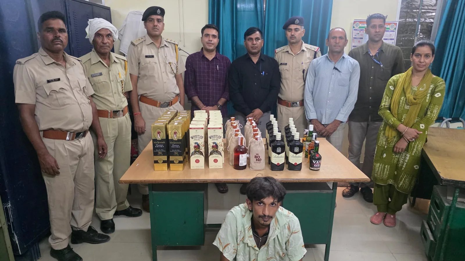 आबकारी आयुक्त के निर्देशन में अवैध मदिरा पर कार्रवाई - वाॅश नष्ट, अवैध मदिरा जब्त