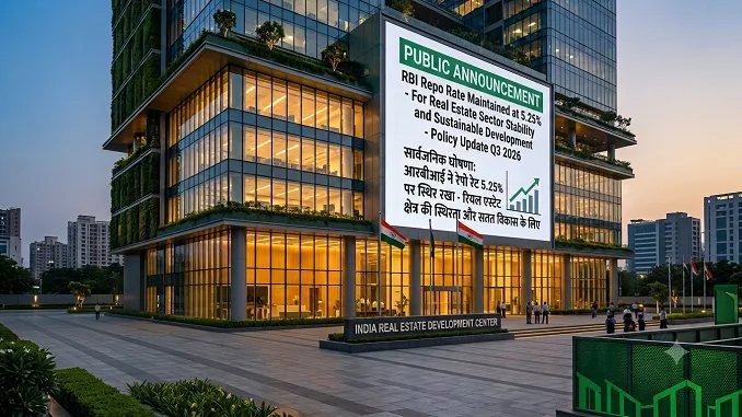Policy Continuity Reinforces Realty Confidence as RBI Holds Repo Rate at 5.25%