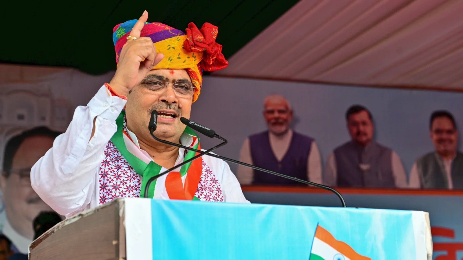 ###Nadda, Bhajanlal launch Tiranga rally in Jaipur