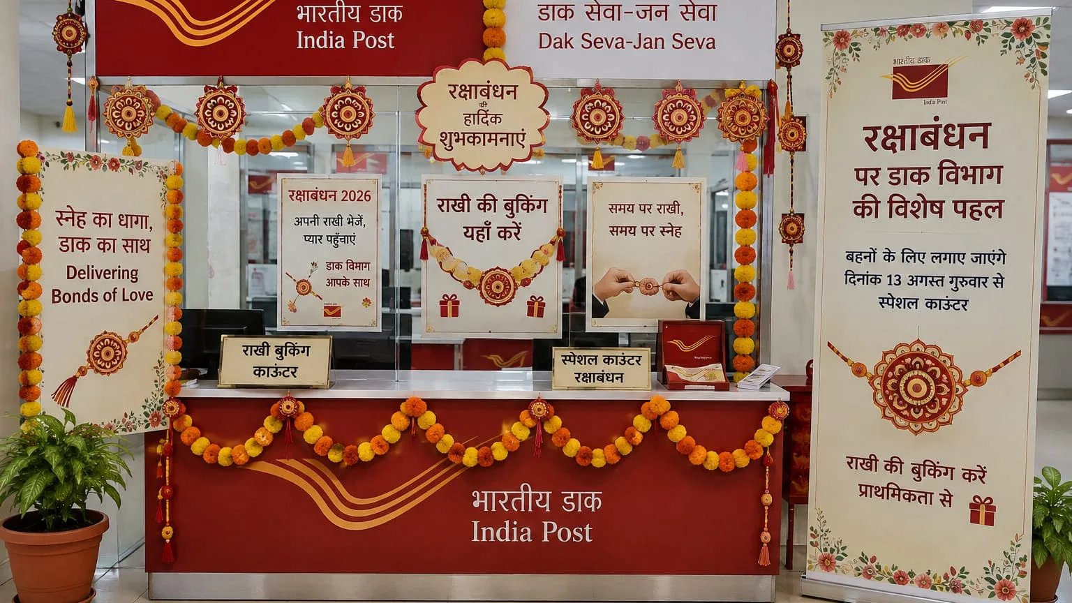 रक्षाबंधन पर डाक विभाग की विशेष पहल