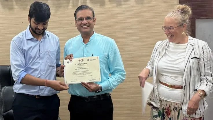 Udaipur’s Gaurav Singhvi Honoured for Contribution to India-Denmark Collaboration Project