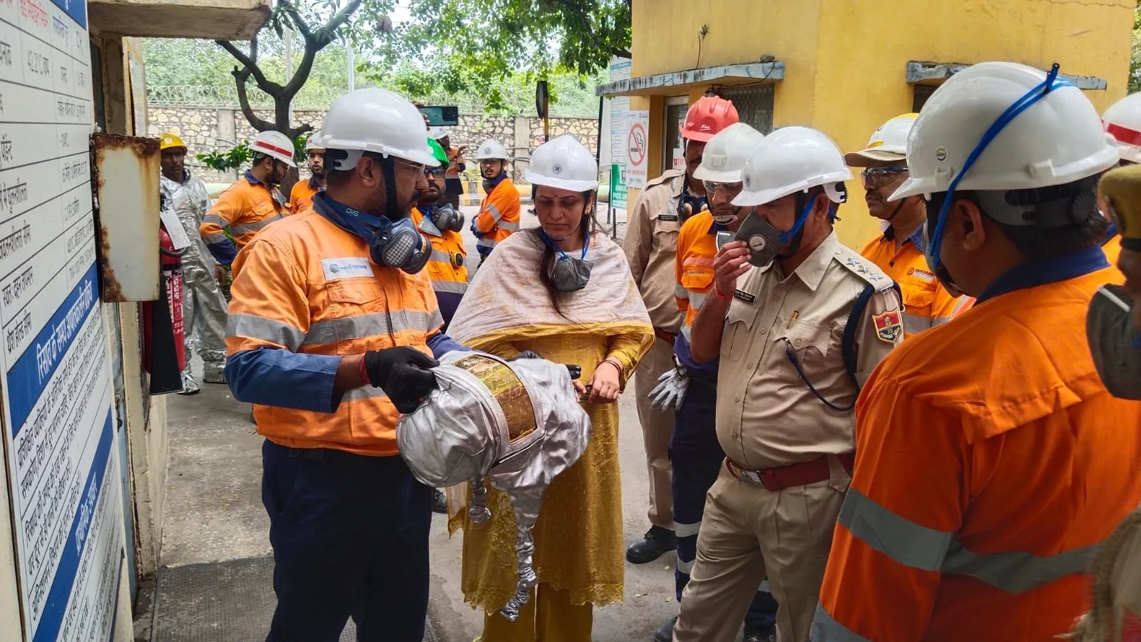 आपातकालीन स्थिति से निपटने हेतु हिन्दुस्तान जिंक के चंदेरिया संयंत्र में लेवल-3 मॉक ड्रिल