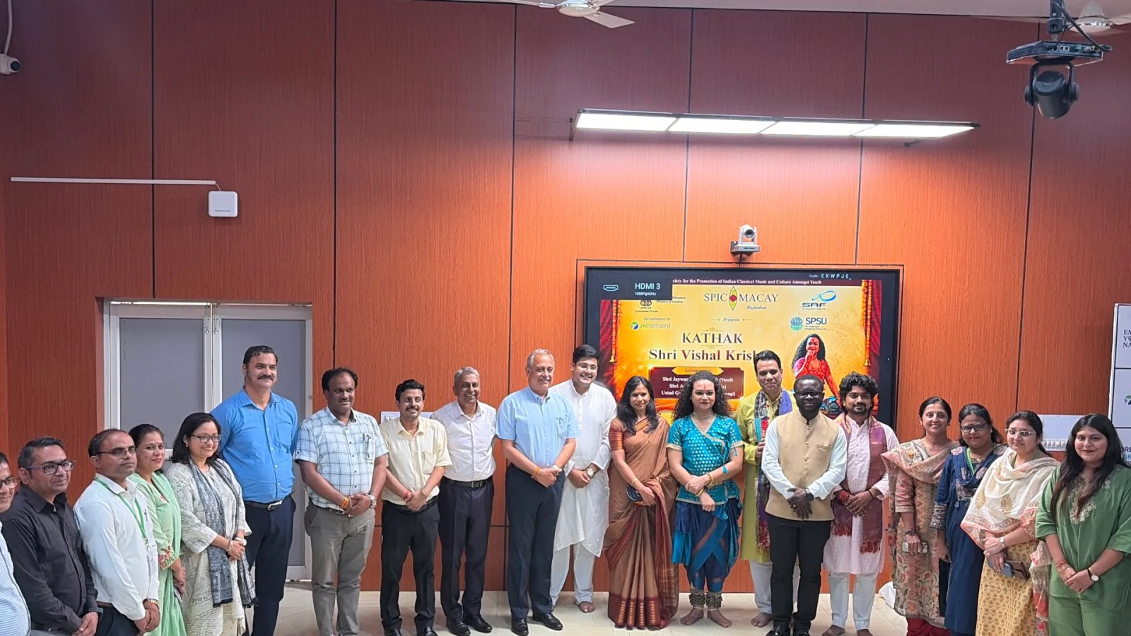 Renowned Kathak Dancer Vishal Krishna’s Performance at SPSU