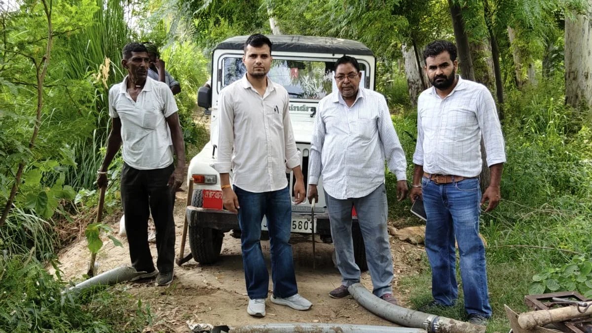 बीकानेर कैनाल पर पानी चोरी के विरुद्ध संयुक्त पेट्रोलिंग टीम की कार्रवाई