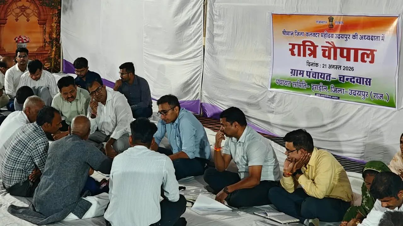 झाड़ोल क्षेत्र के दौरे पर रहे जिला कलेक्टर अग्रवाल