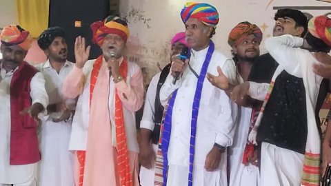बीकानेर हाउस के तीजोत्सव में राजस्थानी कला की छटा