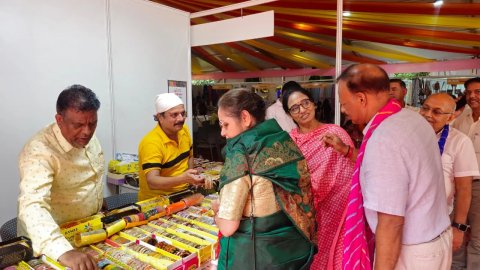 बीकानेर हाउस के तीजोत्सव में राजस्थानी कला की छटा