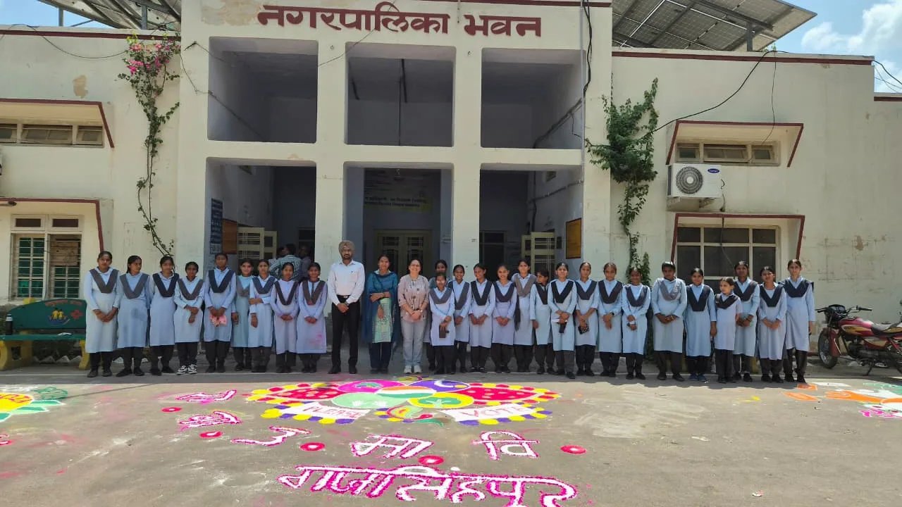मतदाता जागरूकता को लेकर रंगोली प्रतियोगिता का आयोजन